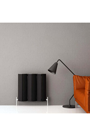 Nixie Yatay Alüminyum Radyatör Modern Tasarım Siyah 60 x 62,5 cm