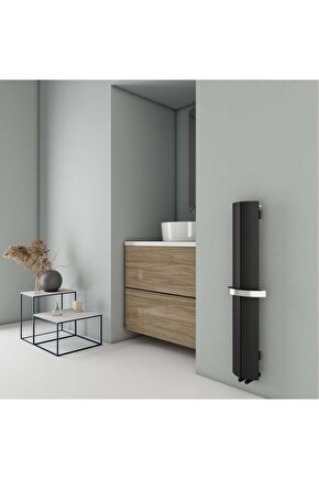 Nixie Bath Alüminyum Havlupan Modern Tasarım Siyah