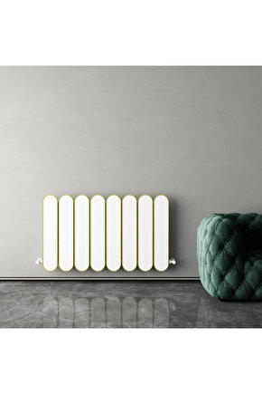 Magico Double Yatay Alüminyum Radyatör Modern Tasarım Beyaz 60 x 99,5 cm