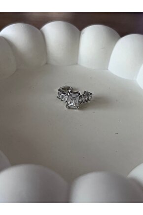Gümüş renk Ear cuff