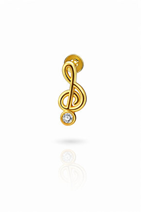 Gümüş Nota Piercing