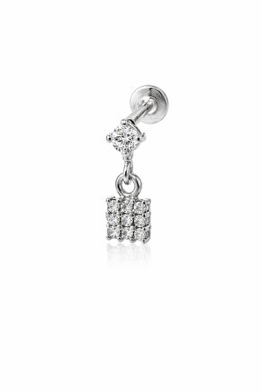 Gümüş Sallantılı Piercing