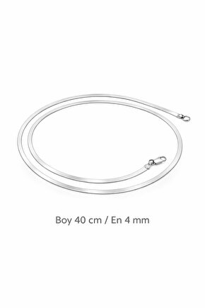 İtalyan Yassı Kolye 40 cm