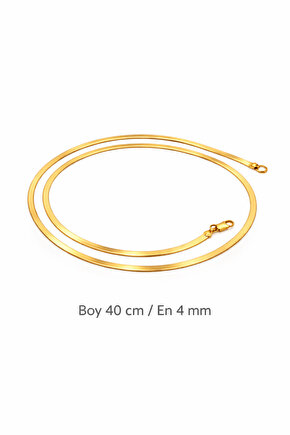 İtalyan Yassı Kolye 40 cm