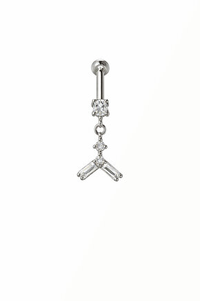 Gümüş Sallantılı Piercing
