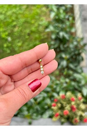 Cerrahi Çelik Üçtaş Göbek Piercing