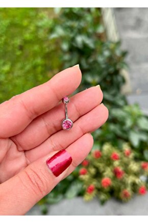Cerrahi Çelik Tektaş Göbek Piercing