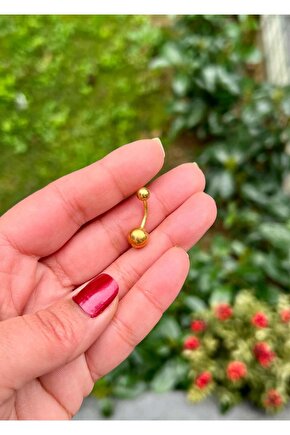 Cerrahi Çelik Tektaş Göbek Piercing