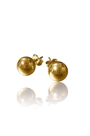 925 ayar gümüş 8 mm Top Küpe