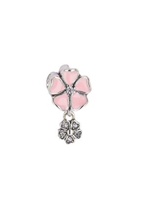 Pembe Çiçek Charm