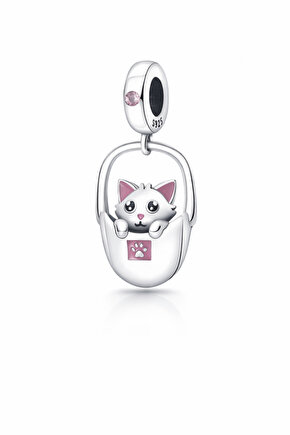 Sallantılı Sepette Kedi Charm