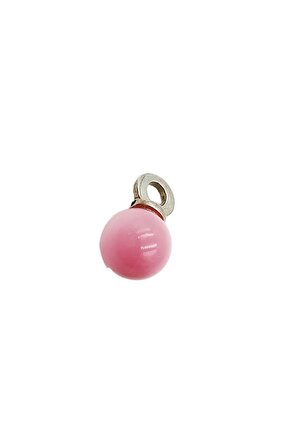 Pembe Murano Taşlı Charm