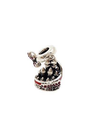 Sallantılı Pembe Fiyonklu Şato Charm