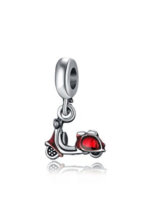 Kırmızı Motorsiklet Charm