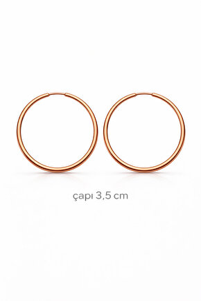 Tel Halka Küpe Çap:3,5 cm