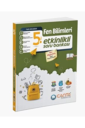 Çanta Yayınları 5.Sınıf Fen Bilimleri Etkinlikli Kazanım Soru Bankası 2024