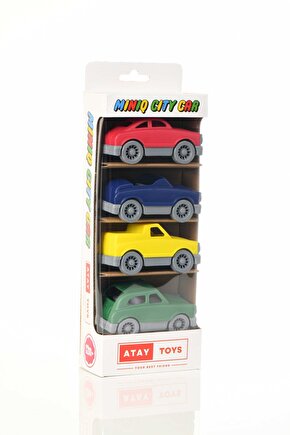 MINIQ CITY CAR CLASSIC MIX 4’LÜ SET OYUNCAK ARABA