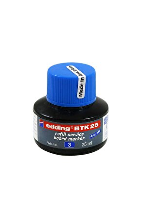 BEYAZ TAHTA MÜREKKEBİ 25 ML E-BTK25 MAVİ