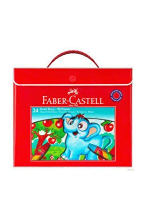 Faber-castell Plastik Çantalı Boya Tutuculu Pastel Boya, 24 Renk