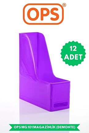 MG 101 A4 DEMONTE 12Lİ PLASTİK DİKEY MAGAZİNLİK KLASÖR ARŞİV KUTUSU ORGANİZER SAKLAMA DEPOLAMA