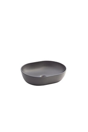 Alto Mat Antrasit 50 Cm Tezgah Üstü Lavabo