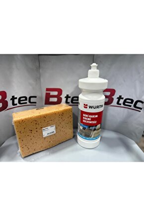 Deri Bakım Kremi Solventsiz 1L ve Oto Yıkama Süngeri