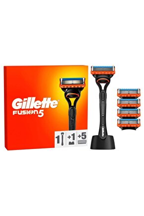 Fusion5 Tıraş Makinesi ve Yedek Bıçağı 5li + Tıraş Bıçağı Standı
