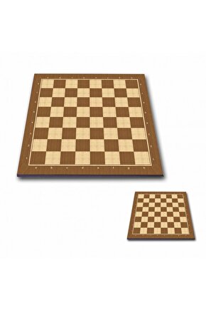 Ceviz 54x54 Cm Satranç Sehpası