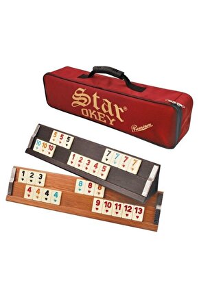 Star Premıum Ahşap Okey Takımı Çantalı - Açık Renk 1010365