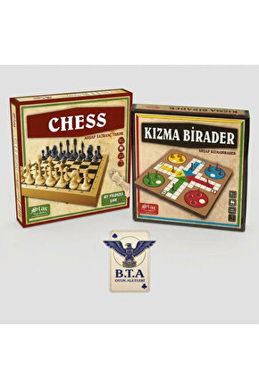 STAR KIZMA BİRADER SATRANÇ SET İKİLİ SET