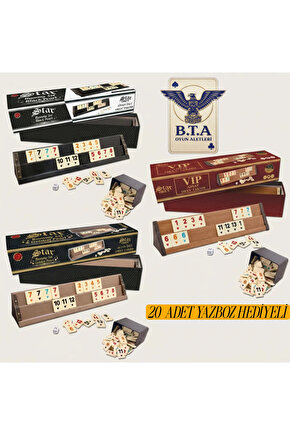 STAR OKEY VİP OKEY SİTAH İNCİ ALTIN İNCİ ÜÇLÜ OKEY SET