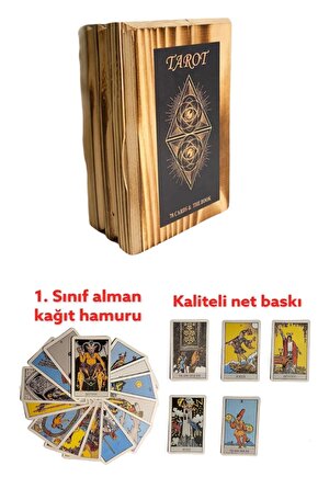 Tarot Oyun Kartı Ahşap Kutulu 1066683
