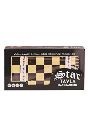 1021798 Star Antik Ceviz Tavla Takımı -tavla