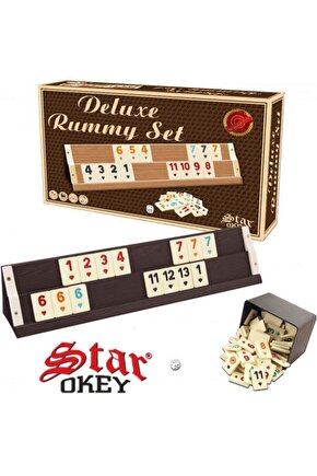 Star Deluxe Ahşap Okey Takımı Okey Takımı 1. Sınıf Okey Seti