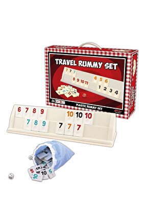 Plastik Kutulu Taşınabilir Okey Takımı  (travel Rummy Set)