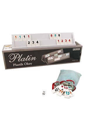 Platin Plastik Okey Takımı