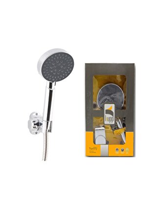 Yağmur Mafsallı Banyo Duş Seti 3 Su Akış Modu Duvara Askılı Tepe Duş Başlığı Takımı