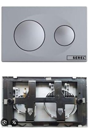 rbyeshop ECA Serel P40-0180 P40 Gömme Rezervuar Mat Krom Rezervuar Paneli 788459