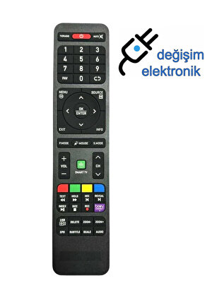 Onvo Android Tv Kumandası Be in Con nect Tuşlu