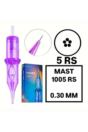 Pro Cartridges 1 Kutu Pro 1005 RS - 0.30 mm - Kartuş Dövme ve MAST Kalıcı Makyaj Gölgeleme İğnesi