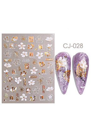 3d Kabartmalı Cj028 Tırnak Stıcker