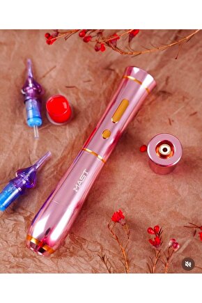 1 Set P40 Wireless Kablosuz Power Supply Kalıcı Makyaj & Tattoo PMU Cihazı ( PINK )