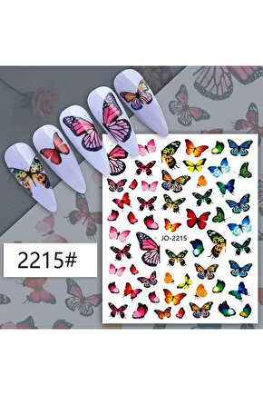 Benekli Çizgili Kelebek Sticker J0-2215