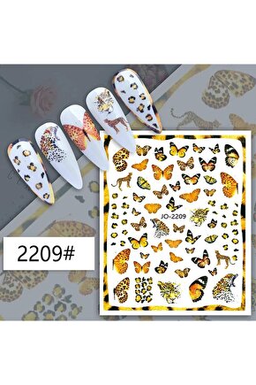 Kelebek Jaguar Desenli Sticker J0-2209