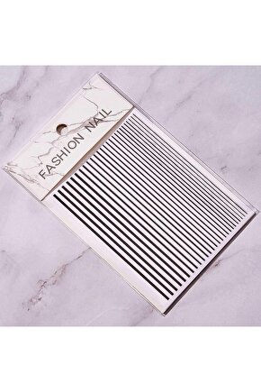 Nail Art Kendinden Yapışkanlı Şerit Sticker Siyah