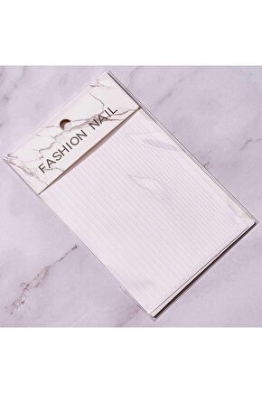Nail Art Kendinden Yapışkanlı Şerit Sticker Beyaz