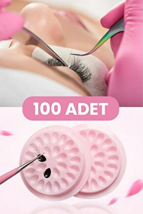 Ipek Kirpik Tutkal Tutucu, Kirpik Tasarım Tutkal Tutucu Stant 100lü Set