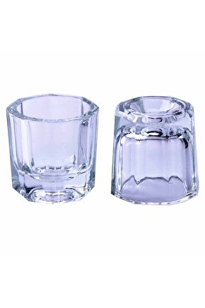 Akrilik Sıvısı Ve Poly Gel Suyu Için Cam Kap