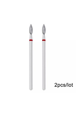 2li Damla Kırmızı Elmas Freze Uç