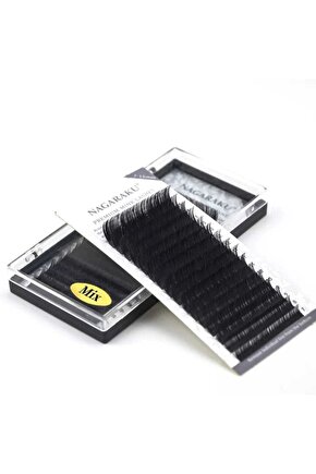 0.07 Kalınlık C Kıvrım Mix Ipek Kirpik 7- 15 Mm Boy Aralığı
